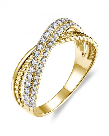 CRISS CROSS STYLE DIAMOND BAND (TR5421)