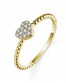 HEART SHAPE DIAMOND RING (TR5470)