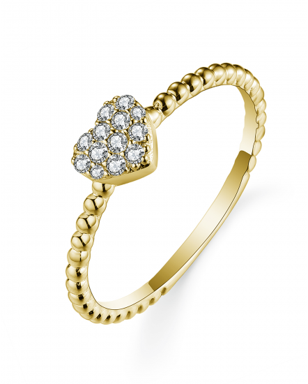 HEART SHAPE DIAMOND RING (TR5470)