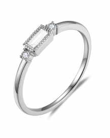 THREE STONE BAGUETTE DIAMOND RING (TR5667)