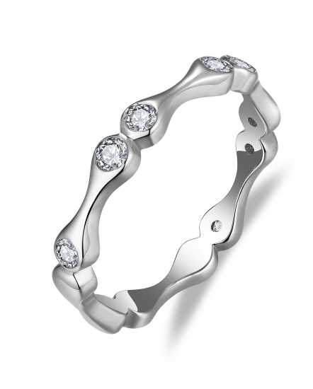 WAVY STYLE DIAMOND BAND (TR5803)