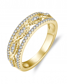 CRISS CROSS STYLE DIAMOND BAND (TR5906)