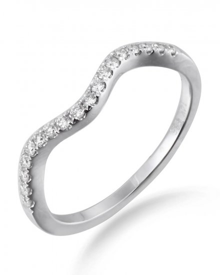 CURVED STYLE DIAMOND BAND (TR672B)