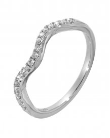 CURVED STYLE DIAMOND BAND (TR672B)