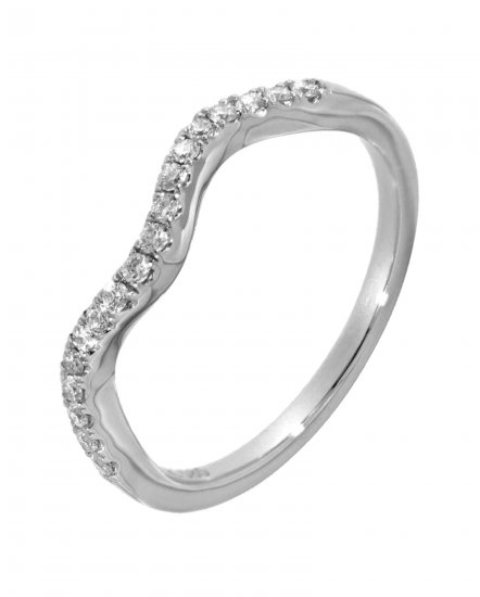 CURVED STYLE DIAMOND BAND (TR672B)