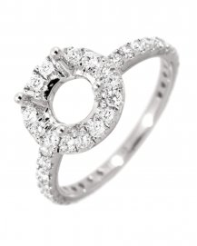 SEMI MOUNT DIAMOND ENGAGEMENT RING (TR691A)