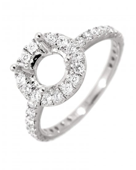 SEMI MOUNT DIAMOND ENGAGEMENT RING (TR691A)