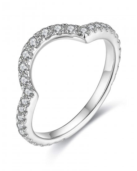 CURVED STYLE DIAMOND BAND (TR691B)