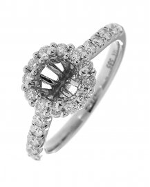 SEMI MOUNT DIAMOND ENGAGEMENT RING (TR827)