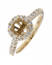 SEMI MOUNT DIAMOND ENGAGEMENT RING (TR827)