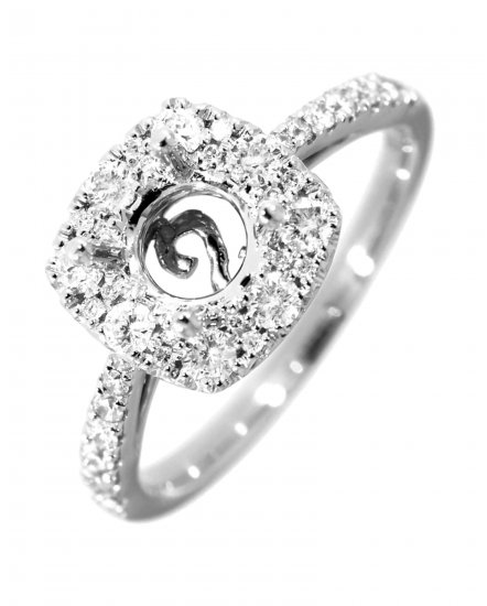 SEMI MOUNT DIAMOND ENGAGEMENT RING (TR876)