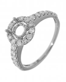 SEMI MOUNT DIAMOND ENGAGEMENT RING (TR957)