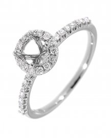 SEMI MOUNT DIAMOND ENGAGEMENT RING (TR965)