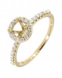 SEMI MOUNT DIAMOND ENGAGEMENT RING (TR965)