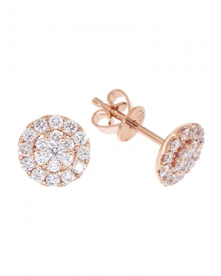 ROUND CLUSTER DIAMOND STUDS (VE262)