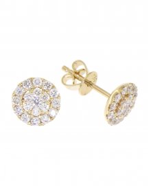 ROUND CLUSTER DIAMOND STUDS (VE262)