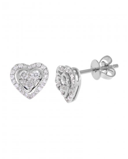 HEART SHAPE DIAMOND STUDS (VE398)