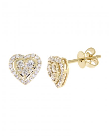 HEART SHAPE DIAMOND STUDS (VE398)