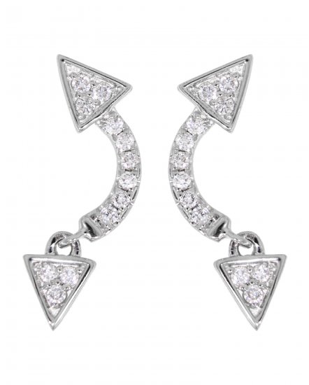  ARROW STYLE DIAMOND STUDS (VE403)