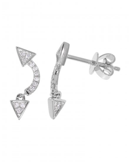  ARROW STYLE DIAMOND STUDS (VE403)