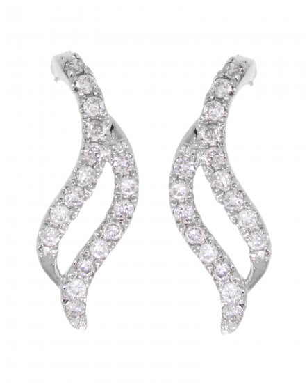 LEAF STYLE DIAMOND STUDS (VE404)