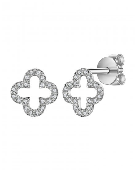 CLOVER STYLE DIAMOND STUDS (VE432)