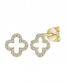 CLOVER STYLE DIAMOND STUDS (VE432)
