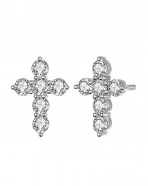 CROSS DIAMOND STUDS (VE436)