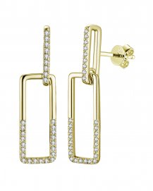 LINK STYLE DIAMOND DANGLING (VE453)