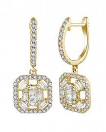 BAGUETTE DIAMOND DANGLING (VE488)