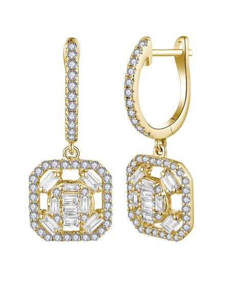BAGUETTE DIAMOND DANGLING (VE488)