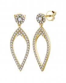 LEAF STYLE DIAMOND DANGLING (VE494)