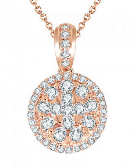ROUND CLUSTER DIAMOND PENDANT (VP346)