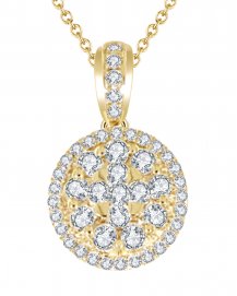 ROUND CLUSTER DIAMOND PENDANT (VP346)