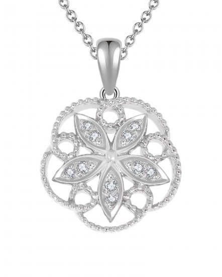 FLORAL STYLE DIAMOND PENDANT (VP397)