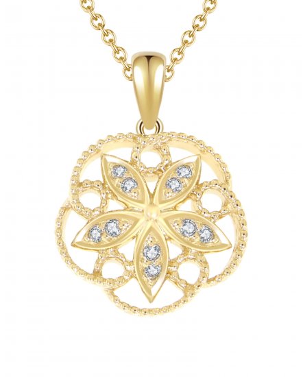 FLORAL STYLE DIAMOND PENDANT (VP397)