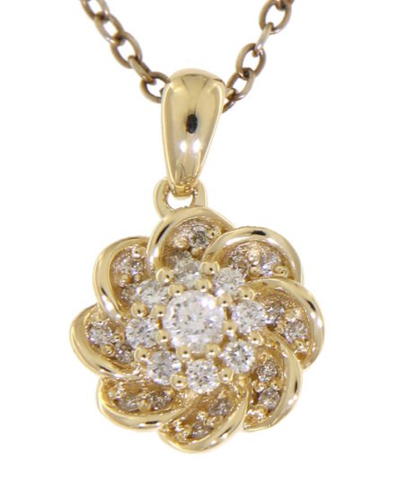 FLORAL STYLE DIAMOND PENDANT (VP408)