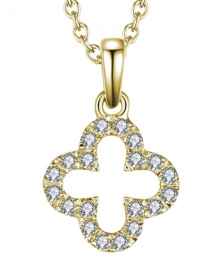 CLOVER STYLE DIAMOND PENDANT (VP432)