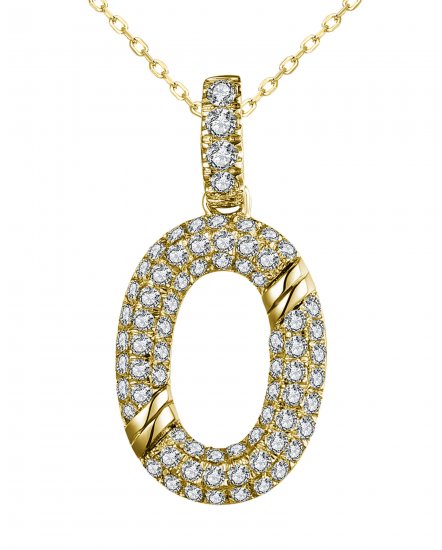 OVAL STYLE DIAMOND PENDANT (VP454)