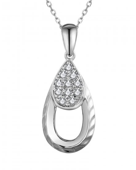 PEAR STYLE DIAMOND PENDANT (VP467)