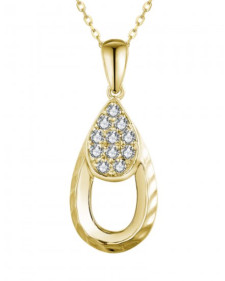 PEAR STYLE DIAMOND PENDANT (VP467)