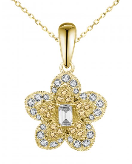 FLORAL STYLE DIAMOND PENDANT (VP470)