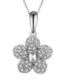 FLORAL STYLE DIAMOND PENDANT (VP470)