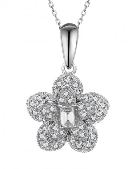 FLORAL STYLE DIAMOND PENDANT (VP470)