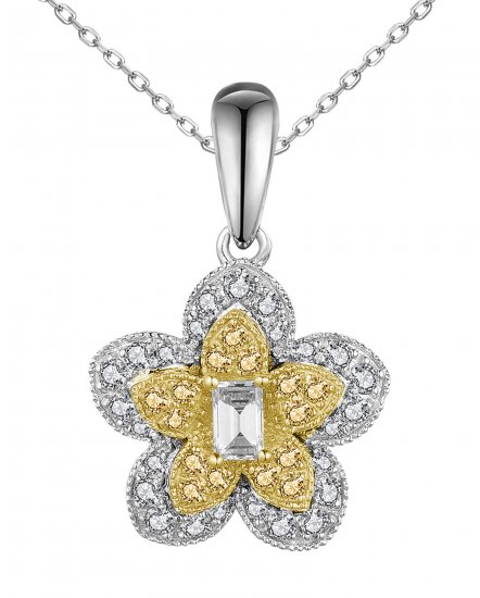 FLORAL STYLE DIAMOND PENDANT (VP470)