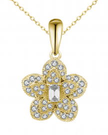 FLORAL STYLE DIAMOND PENDANT (VP470)