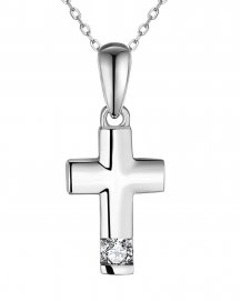 CROSS SOLITAIRE DIAMOND PENDANT (VP471)