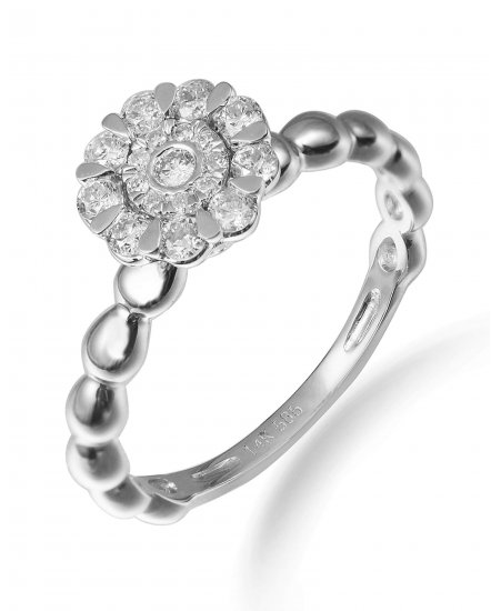 FLORAL DIAMOND RING (VR283)