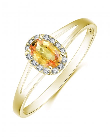 OVAL COLORED STONE DIAMOND RING (VR294)