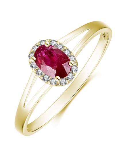 OVAL COLORED STONE DIAMOND RING (VR294)